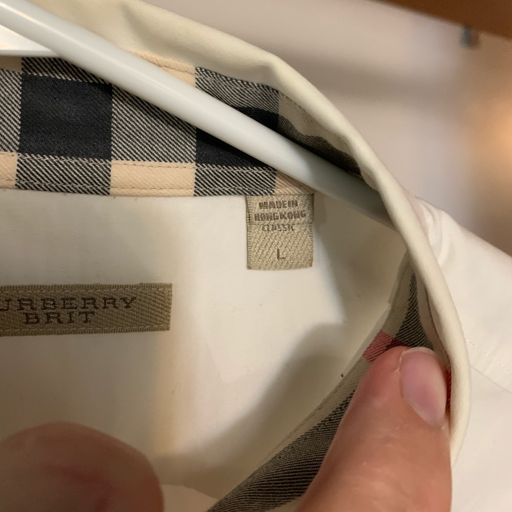 Burberry Brit Classic Fit Men’s Large Dress Shirt